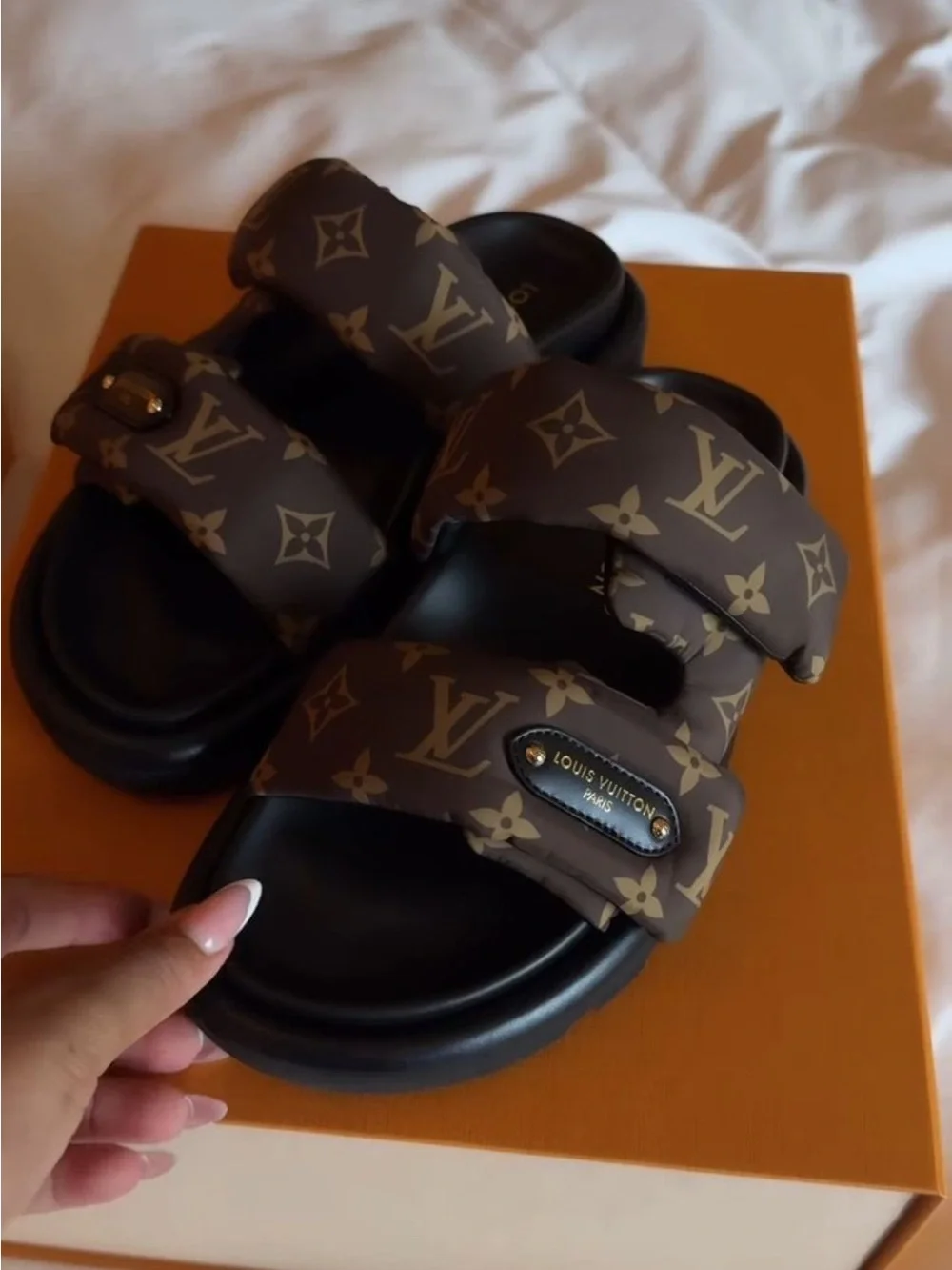 Louis Vuitton Monogram Puffer Sandals
